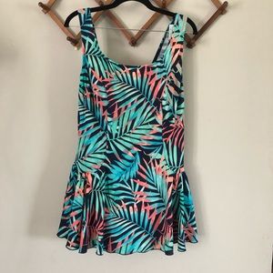 Maxine of Hollywood Plus size one piece Skirted bathing suit 20W